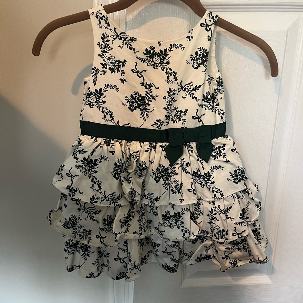 Floral Ruffle Dress with Bow